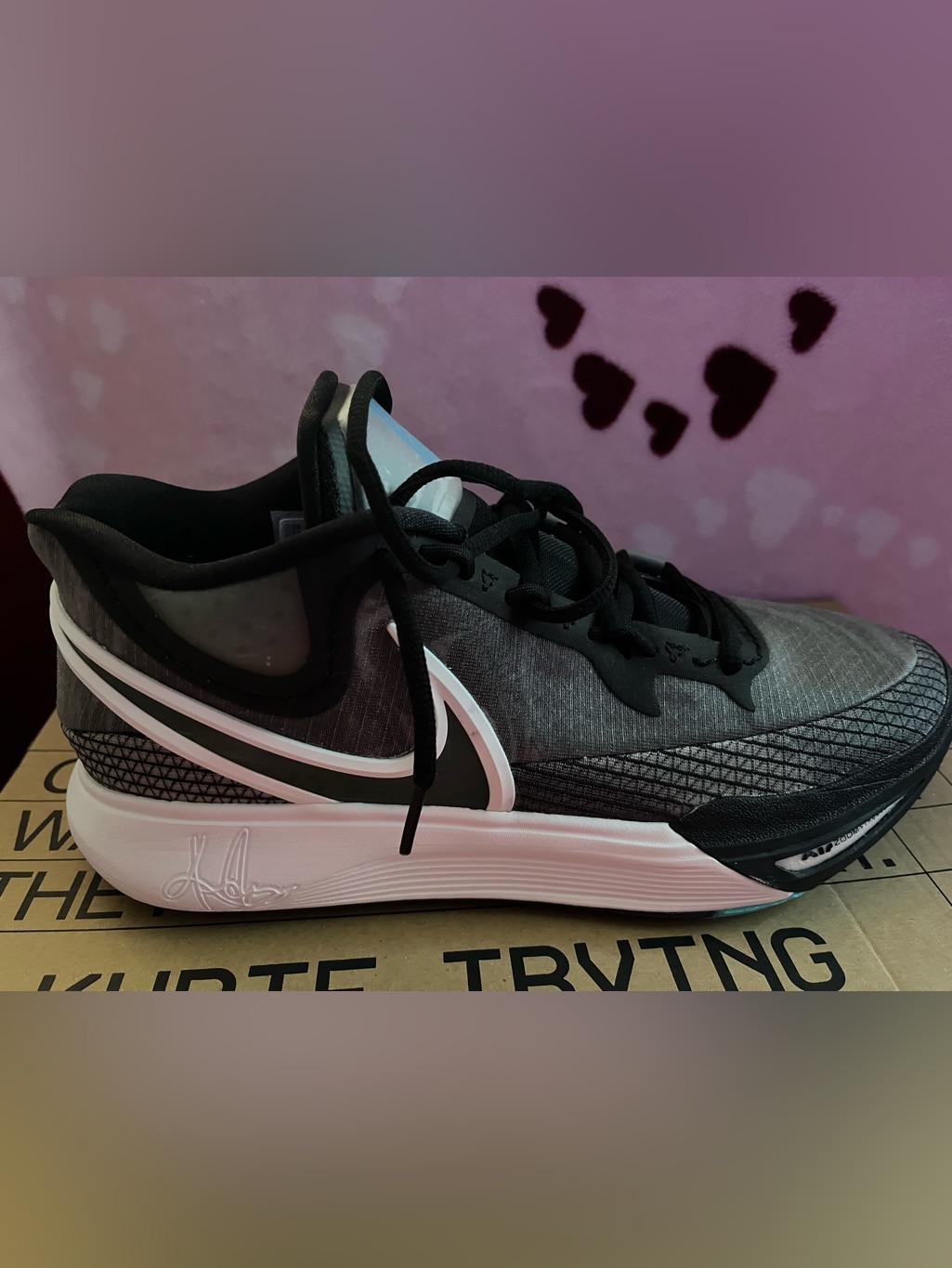 Nike Kyrie 8 Orca Sneakers/ Kyrie Irving Black And White Athletic Sneakers